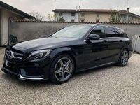 Usata Mercedes C220 Premium 170 CV (125 kW) 2017 Nero Station wagon