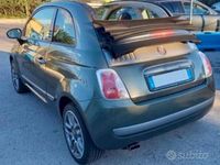 Usata Fiat 500C 95 CV (69 kW) 2010 Verde Cabrio