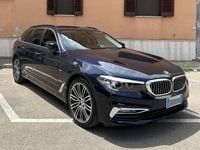 Usata BMW 520 Luxury Line 190 CV (139 kW) 2018 Blu/azzurro Station wagon