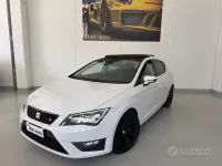 Usata Seat Leon FR 125 CV (91 kW) 2016 Bianco Berlina