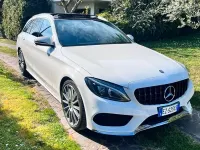 Usata Mercedes C180 Premium 156 CV (114 kW) 2015 Bianco Station wagon