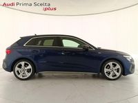 Usata Audi A3 S-Line 150 CV (110 kW) 2024 Blu navarra metallizzato Berlina