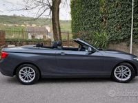 Usata BMW 218 Advantage 136 CV (100 kW) 2018 Nero Cabrio