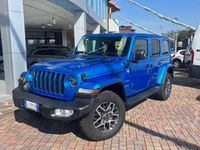 Usata Jeep Wrangler Unlimited Sahara 272 CV (200 kW) 2022 Blu SUV