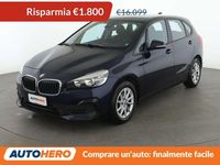 Usata BMW 216 Active Tourer Advantage 116 CV (85 kW) 2020 Blu Monovolume