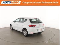 Usata Seat Leon Style 110 CV (80 kW) 2016 Bianco Berlina