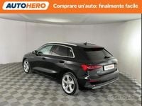 Usata Audi A3 Advanced 150 CV (110 kW) 2020 Nero Berlina