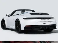 Nuova Porsche 911 Carrera 4 GTS 2026 Grigio ghiaccio metallizzato/capote blu Cabrio