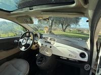Usata Fiat 500 Lounge 75 CV (55 kW) 2009 Bianco Utilitaria