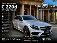 Usata Mercedes C220 AMG line 170 CV (125 kW) 2018 Verde Station wagon