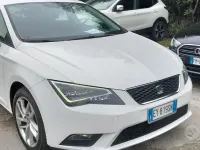 Usata Seat Leon Style 110 CV (80 kW) 2015 Bianco Berlina