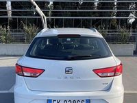 Usata Seat Leon ST Style 110 CV (80 kW) 2017 Bianco Station wagon