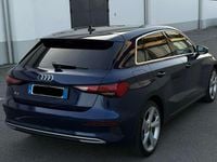 Usata Audi A3 Advanced 150 CV (110 kW) 2022 Blu/azzurro Berlina