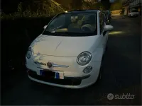 Usata Fiat 500 Lounge 69 CV (50 kW) 2009 Bianco Cabrio