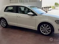 Usata VW Golf VII Highline 105 CV (77 kW) 2013 Bianco Station wagon