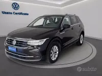 Usata VW Tiguan Life 150 CV (110 kW) 2021 Nero perla SUV