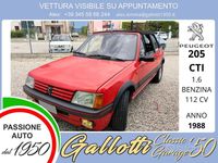 Usata Peugeot 205 112 CV (82 kW) 1988 Rosso Cabrio