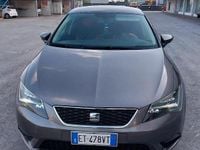 Usata Seat Leon 105 CV (77 kW) 2014 Grigio Berlina