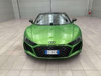 Usata Audi R8 Spyder Performance 620 CV (456 kW) 2021 Verde java metallizzato Cabrio