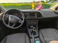 Usata Seat Leon 110 CV (80 kW) 2014 Nero Berlina