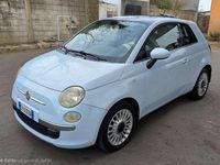 Usata Fiat 500 Lounge 69 CV (50 kW) 2009 Celeste Cabrio