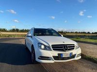 Usata Mercedes C200 Elegance 136 CV (100 kW) 2013 Bianco Station wagon
