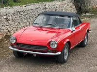 Usata Fiat 124 1960 Rosso Cabrio