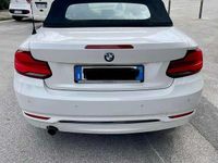 Usata BMW 218 Sport Line 150 CV (110 kW) 2018 Bianco Cabrio