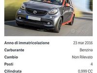 Usata Smart ForFour Passion 71 CV (52 kW) 2016 Nero Utilitaria