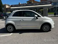 Usata Fiat 500 Lounge 75 CV (55 kW) 2009 Bianco Cabrio