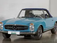 Usata Mercedes 230 150 CV (110 kW) 1965 Blu Cabrio