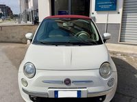 Usata Fiat 500 Lounge 75 CV (55 kW) 2009 Bianco Cabrio