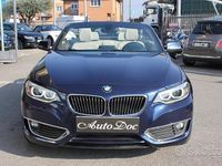 Usata BMW 220 Luxury Line 190 CV (139 kW) 2016 Blu Cabrio