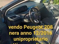 Usata Peugeot 208 82 CV (60 kW) 2016 Nero Utilitaria