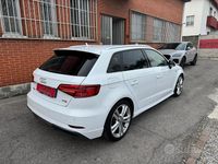 Usata Audi A3 S-Line 150 CV (110 kW) 2018 Bianco Berlina