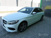 Usata Mercedes C220 AMG 170 CV (125 kW) 2016 Bianco Station wagon