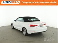 Usata Audi A3 Cabriolet Sport 150 CV (110 kW) 2017 Bianco Cabrio