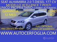 Usata Seat Alhambra XCELLENCE 177 CV (130 kW) 2020 Grigio Monovolume