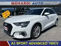 Usata Audi A3 Advanced 150 CV (110 kW) 2023 Bianco Berlina