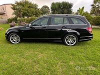 Usata Mercedes C220 AMG 170 CV (125 kW) 2010 Nero Berlina