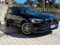 Usata BMW 118 Sport Line 143 CV (105 kW) 2014 Nero Utilitaria