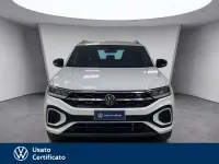 Usata VW T-Roc R-line 110 CV (80 kW) 2023 Bianco pastello SUV