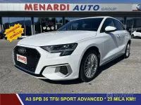 Usata Audi A3 Advanced Plus 150 CV (110 kW) 2023 Bianco Berlina