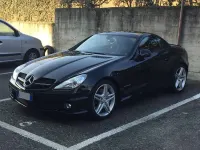 Usata Mercedes SLK200 AMG 184 CV (135 kW) 2009 Nero Cabrio