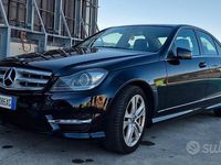 Usata Mercedes C200 Avantgarde 136 CV (100 kW) 2012 Nero Berlina
