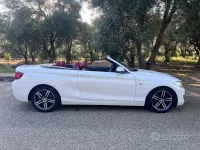 Usata BMW 220 Sport Line 190 CV (139 kW) 2015 Bianco Cabrio