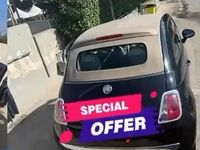 Usata Fiat 500 75 CV (55 kW) 2010 Nero Cabrio