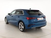 Usata Audi A3 Advanced 131 CV (96 kW) 2021 Blu Berlina