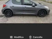 Usata Peugeot 207 73 CV (53 kW) 2009 Grigio Berlina