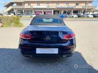 Usata Mercedes C200 Premium 184 CV (135 kW) 2019 Blu Cabrio